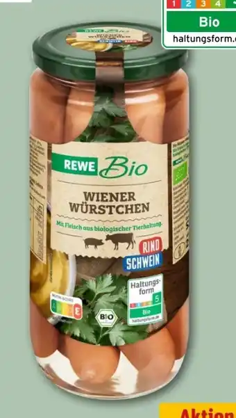 REWE Center Rewe Bio Wiener Würstchen Angebot