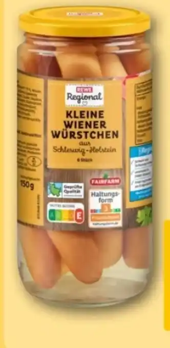 REWE Center Rewe Regional Kleine Wiener Würstchen Angebot