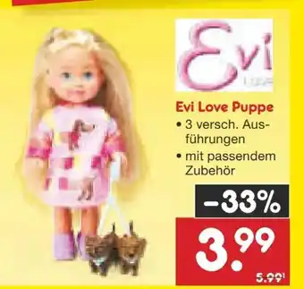 Netto Marken-Discount Simba Evi Love Puppe Angebot