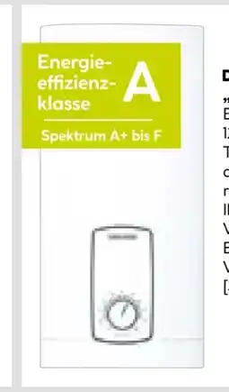 Hellweg Stiebel Eltron Elektronischer Durchlauferhitzer DHB21 ST Angebot