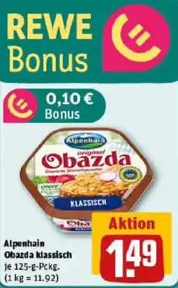 REWE Alpenhain Obazda klassisch Angebot