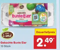 Netto Marken-Discount Vom Land Gekochte Bunte Eier Angebot