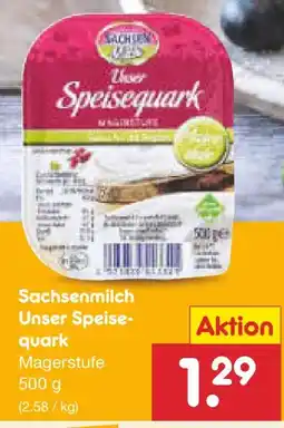 Netto Marken-Discount Sachsenmilch Unser Speisequark Angebot