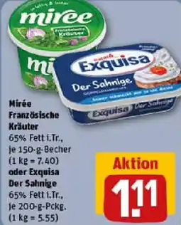 REWE Mirée Französische Kräuter oder Exquisa Der Sahnige Angebot
