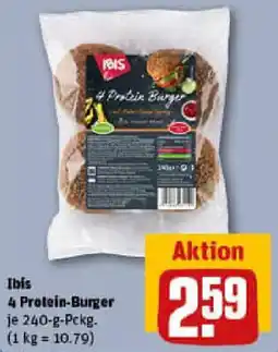 REWE Ibis 4 Protein-Burger Angebot