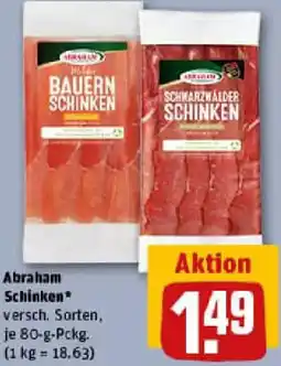 REWE Abraham Schinken Angebot