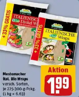 REWE Mestemacher ital. Bio Wraps Angebot