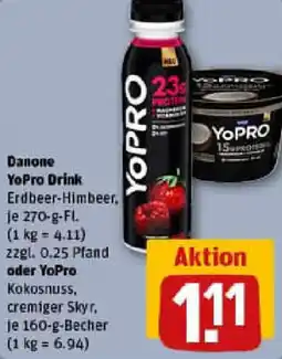 REWE Danone YoPro Drink oder YoPro Kokosnuss Angebot