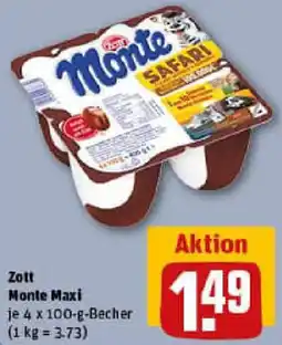REWE Zott Monte Maxi Angebot