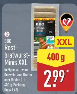 Aldi Nord Bbq rostbratwurst minis xxl Angebot