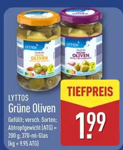 Aldi Nord Lyttos grüne oliven gefüllt Angebot