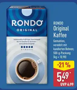 Aldi Nord Rondo original kaffee Angebot