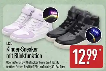 Aldi Nord L&d kinder-sneaker mit blinkfunktion Angebot