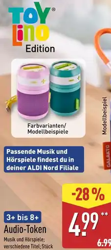 Aldi Nord Toylino audio-token Angebot