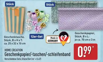 Aldi Nord Home creation geschenktasche Angebot