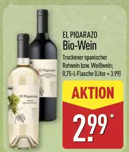Aldi Nord El piqarazo bio-wein trockener spanischer rotwein Angebot