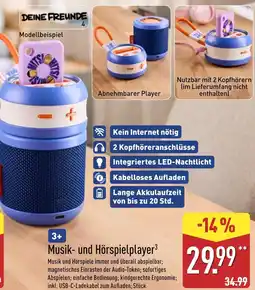 Aldi Nord Deine freunde musik- und hörspielplayer Angebot
