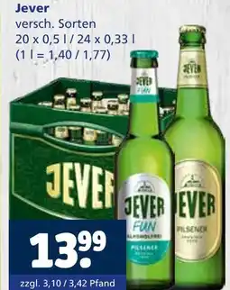Getränkewelt Jever jever fun Angebot