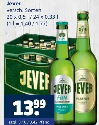 Getränkewelt Jever jever fun Angebot