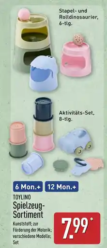 Aldi Nord Toylino stapel- und rolldinosaurier Angebot