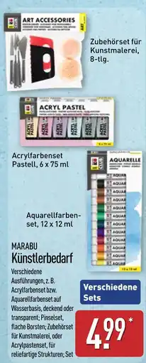 Aldi Nord Marabu zubehörset für kunstmalerei Angebot