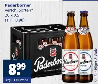 Getränkewelt Paderborner versch. sorten Angebot