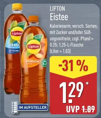 Aldi Nord Lipton eistee zitrone Angebot