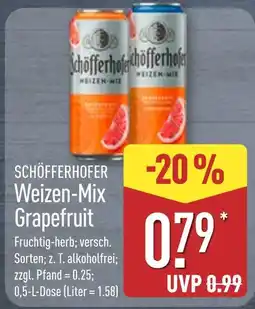 Aldi Nord Schöfferhofer weizen-mix grapefruit Angebot