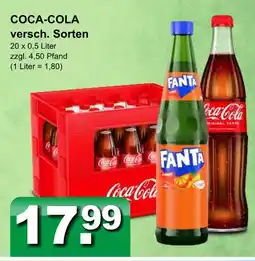 Getränkeparadies Gefromm Coca-cola versch. sorten Angebot