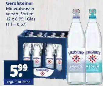 Getränkewelt Gerolsteiner mineralwasser Angebot