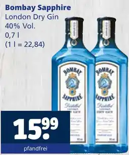 Getränkewelt Bombay sapphire london dry gin Angebot