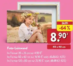 Aldi Nord Foto-leinwand Angebot