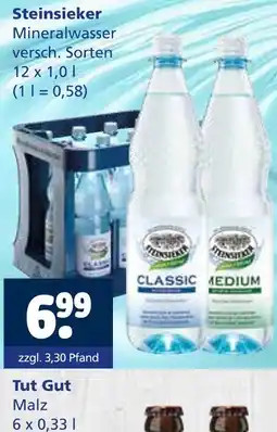 Getränkewelt Steinsieker mineralwasser Angebot