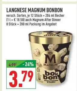 Marktkauf Langnese magnum bonbon Angebot