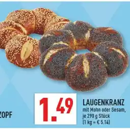 Marktkauf Laugenkranz mit mohn Angebot