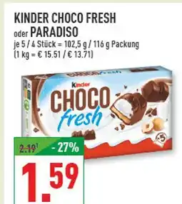 Marktkauf Kinder choco fresh Angebot
