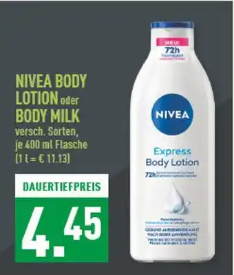 Marktkauf Nivea body lotion Angebot