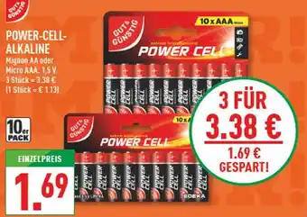 Marktkauf Gut & günstig power-cell alkaline mignon aa Angebot