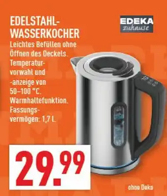 Marktkauf Edeka zuhause edelstahl-wasserkocher Angebot