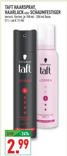 Marktkauf Schwarzkopf taft haarspray power Angebot
