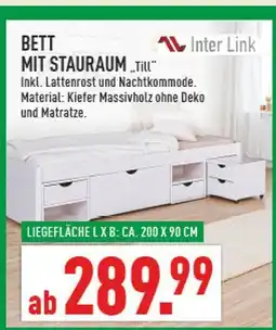 Marktkauf Inter link bett mit stauraum till Angebot