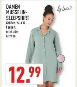 Marktkauf By louise damen musselin-sleepshirt mint Angebot