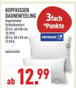 Marktkauf Kopfkissen daunenfeeling Angebot