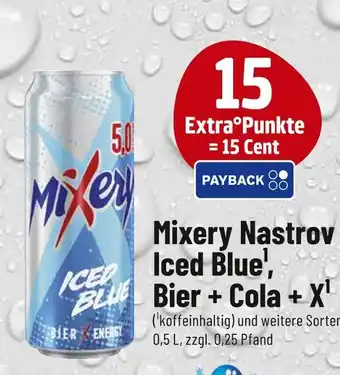 trinkgut Mixery nastrov iced blue, bier + cola + x Angebot