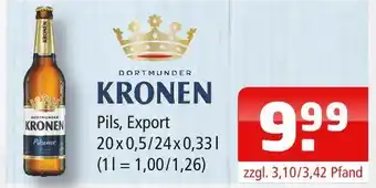 Getränke Oase Dortmunder kronen pils, export Angebot
