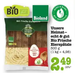 E-Center Bioland bio frische eierspätzle Angebot