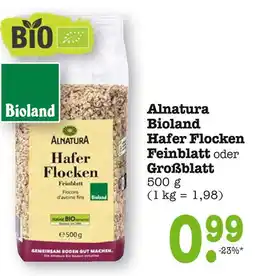 E-Center Alnatura bioland hafer flocken feinblatt Angebot