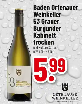 trinkgut Ortenauer weinkeller 53 grauer burgunder kabinett trocken Angebot