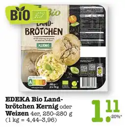 E-Center Edeka bio landbrötchen kernig Angebot