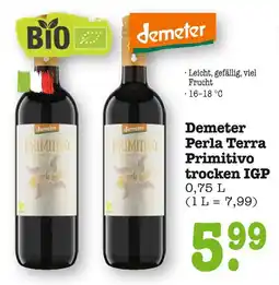 E-Center Demeter perla terra primitivo trocken igp Angebot